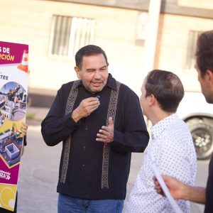 Inaugura alcalde pozos de absorción en la avenida Insurgentes
