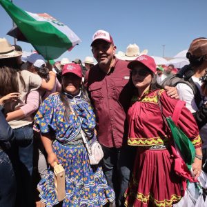 Cruz Pérez Cuéllar refrenda respaldo a Claudia Sheinbaum durante evento en la Plaza de la Mexicanidad