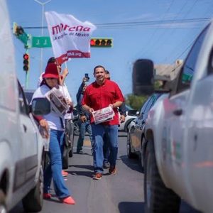 ´´Asi se Siente el Animo en Chihuahua´´ Cruz Perez Cuellar en el Crucero de la Pacheco y JJ Calvo