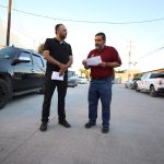 Entrega Presidente Municipal Pavimentación de la Calle Tamaulipas