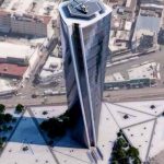 Maru ´´La Absoluta´´ Campos; Simulo la Inauguracion de la Torre Centinela, Aun no esta Terrminada