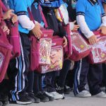 Seguridad Vial Entrega 186 Loncheras a Niñas y Niños del Jardin de Niños Bertha Tarin Amaya